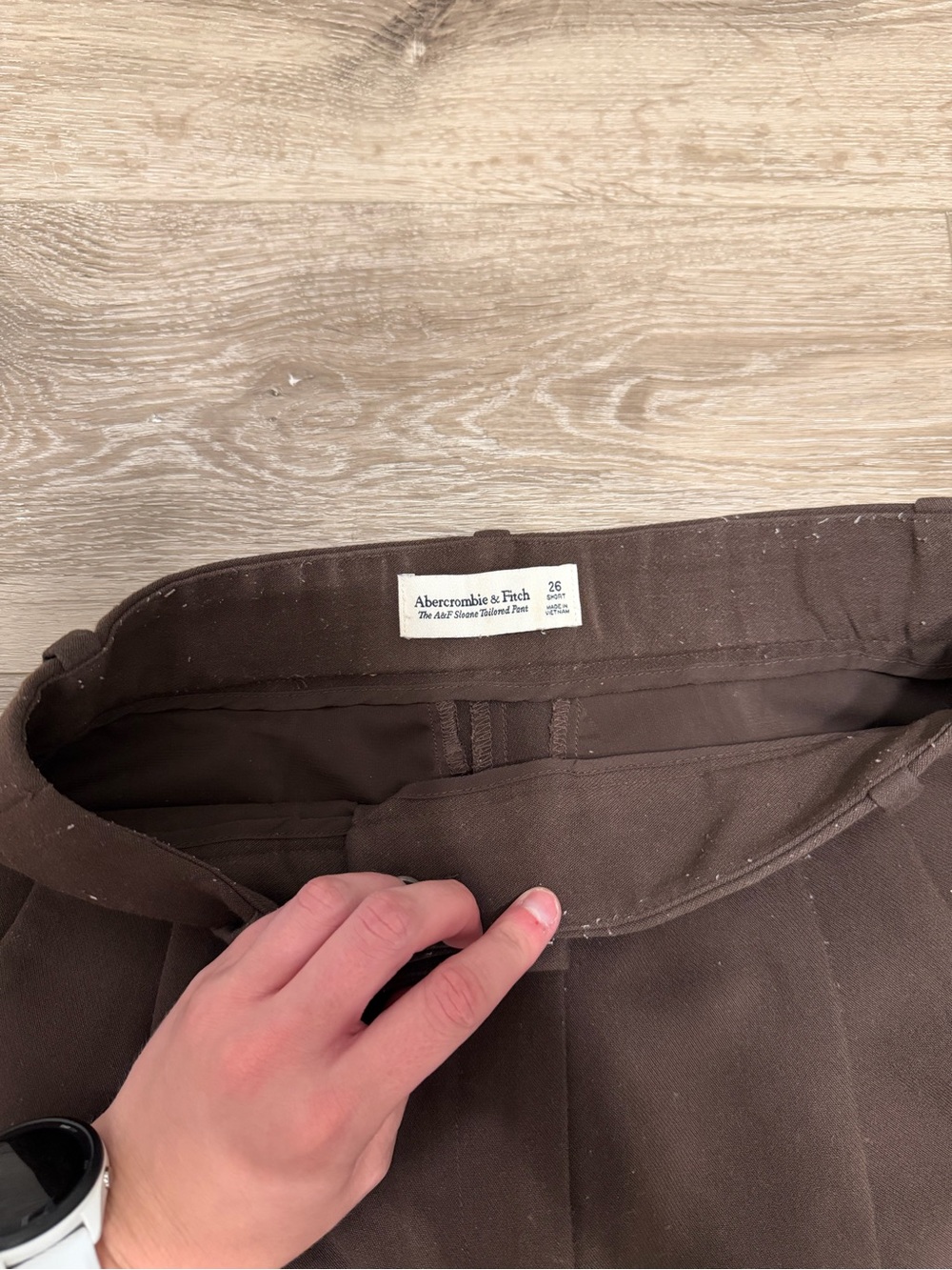 A&F Sloane Tailored Wide Leg Pant - Picture 4 of 7